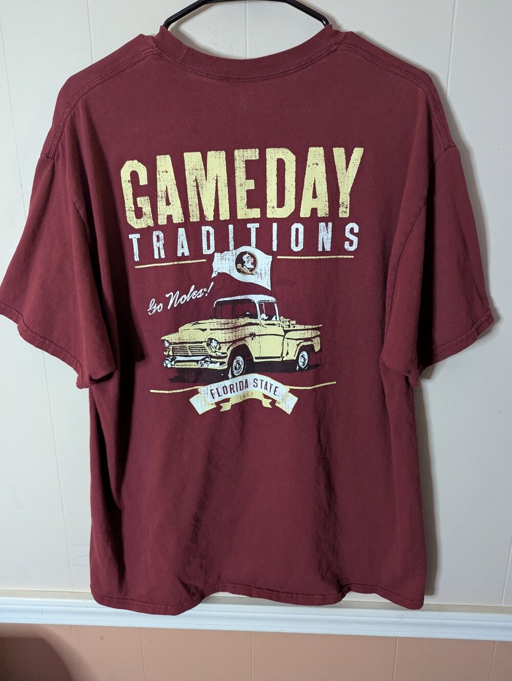 Gameday Traditions Florida State Seminoles Tee - Garnet & Gold Adult Size Large